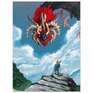 Demon Dragon - 30x40cm classic semi-glossy print