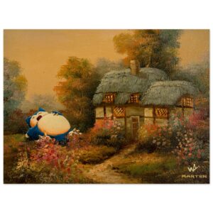 Snorlax - 30x40cm classic semi-glossy print